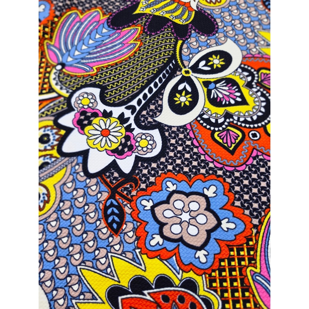 ECI New York Womens Large Multi-Color Psychedelic Floral Paisley Pencil Skirt - Picture 2 of 8